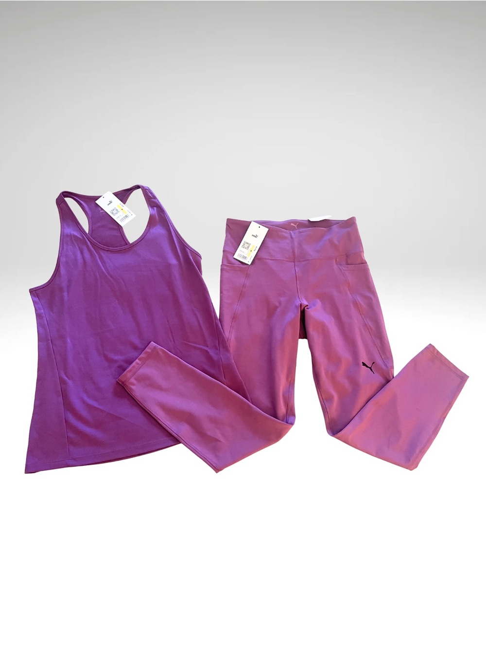 PUMA Drycell Women's Purple Tank & Leggings Set